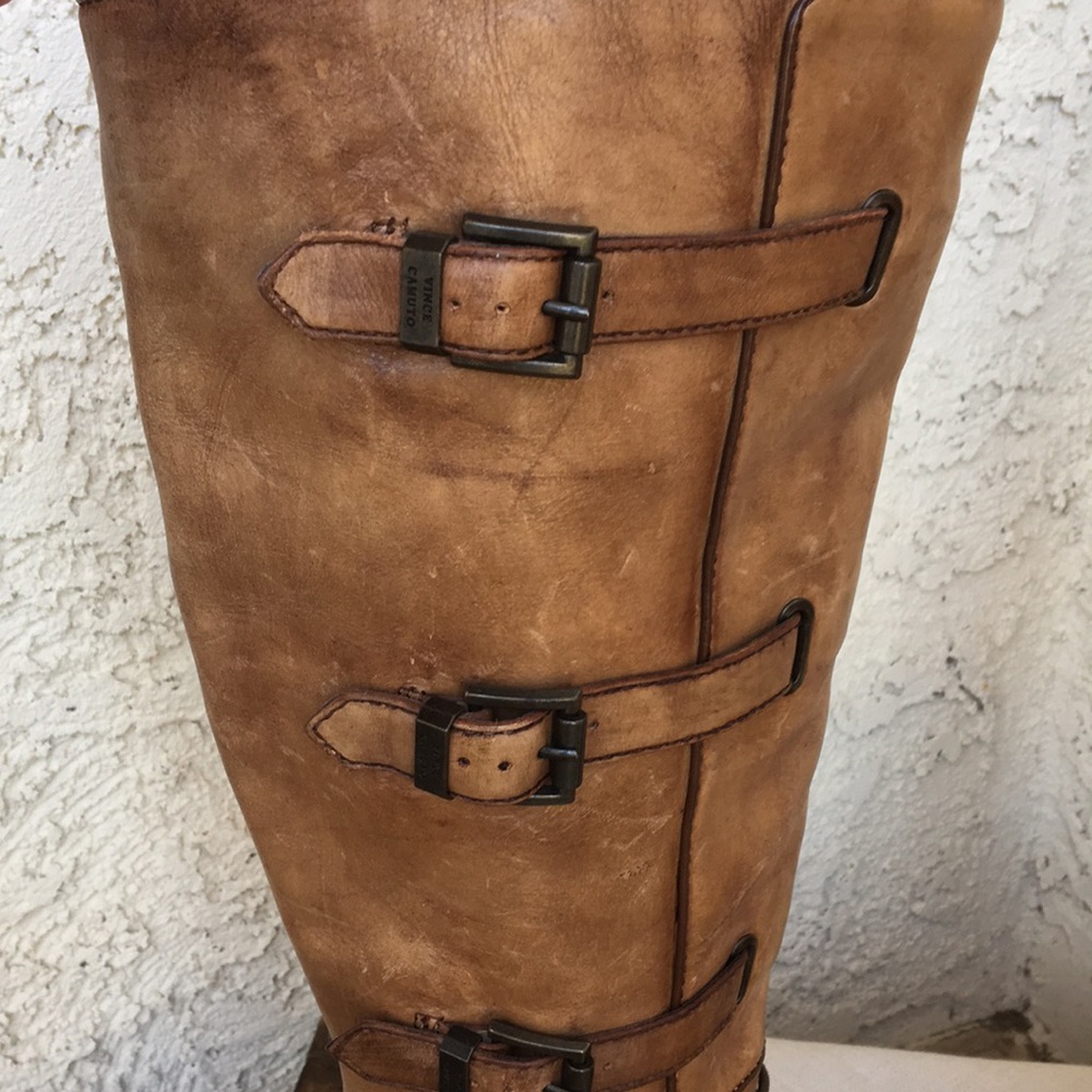 Vince Camuto Fenton Distressed Leather Boots 8.5 - Picture 12 of 16